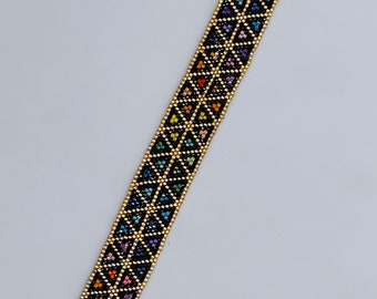 Beaded Elegant Miyuki Bracelet (Peyote Stitch) - Perfect Gift - You can design AS YOU WISH!