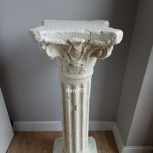 decorative Column ancient flower pillar base Roman Greek style wedding deco 75cm