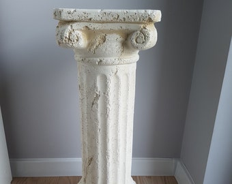 Roman Column pedestal Greek style ancient column wedding decor Pillar 63cm high