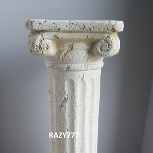 Greek style ancient column straight Pillar 63cm high