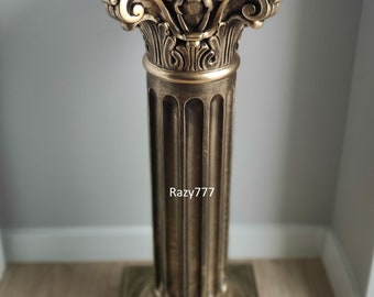 Bellissima colonna antica in stile greco-romano, colonna decorativa per matrimonio, altezza 75 cm