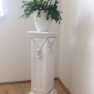 Columna antigua greco-romana Columna de pilar para flores de 75 cm de altura