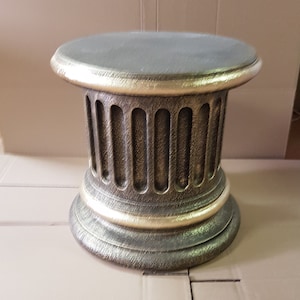 Greek decorative column style ancient roman pillar stand base flower plant 41cm