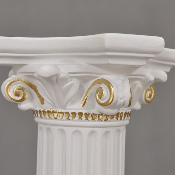 Pilier romain de style grec, socle décoratif ancien, base de mariage, 76cm