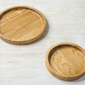 Shallow circle tray 5,5&quot; - 11,4 &quot;, wallet tray, coffee tray, key tray