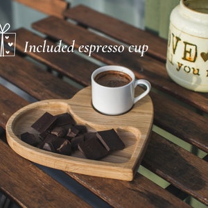 Handcrafted Oak Wood  Coffee Tray, Wooden Serving Tray, Natural coasters, Espresso wood tray, Mug coasters