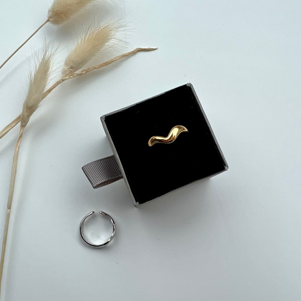 Bella Ring one size gold plated silver stainless steel | matilda the label