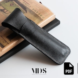 Leather Pencil Case PDF Pattern, Simple Leather Pencil Case PDF Template, Leather Pattern PDF, Pencil Case Pattern