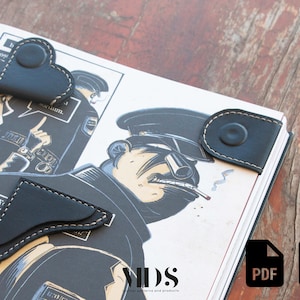 Leather Pattern PDF Corner Bookmarks /3 Different Corner Bookmark Digital Template/Leather SVG