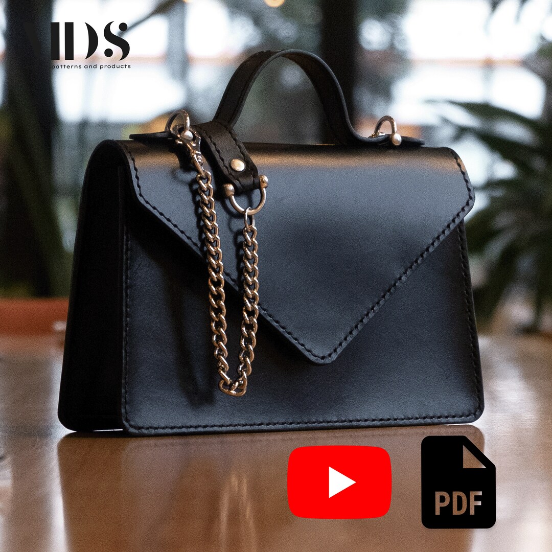 Leather Handbag PDF Pattern, Leather Purse PDF Pattern, Leather