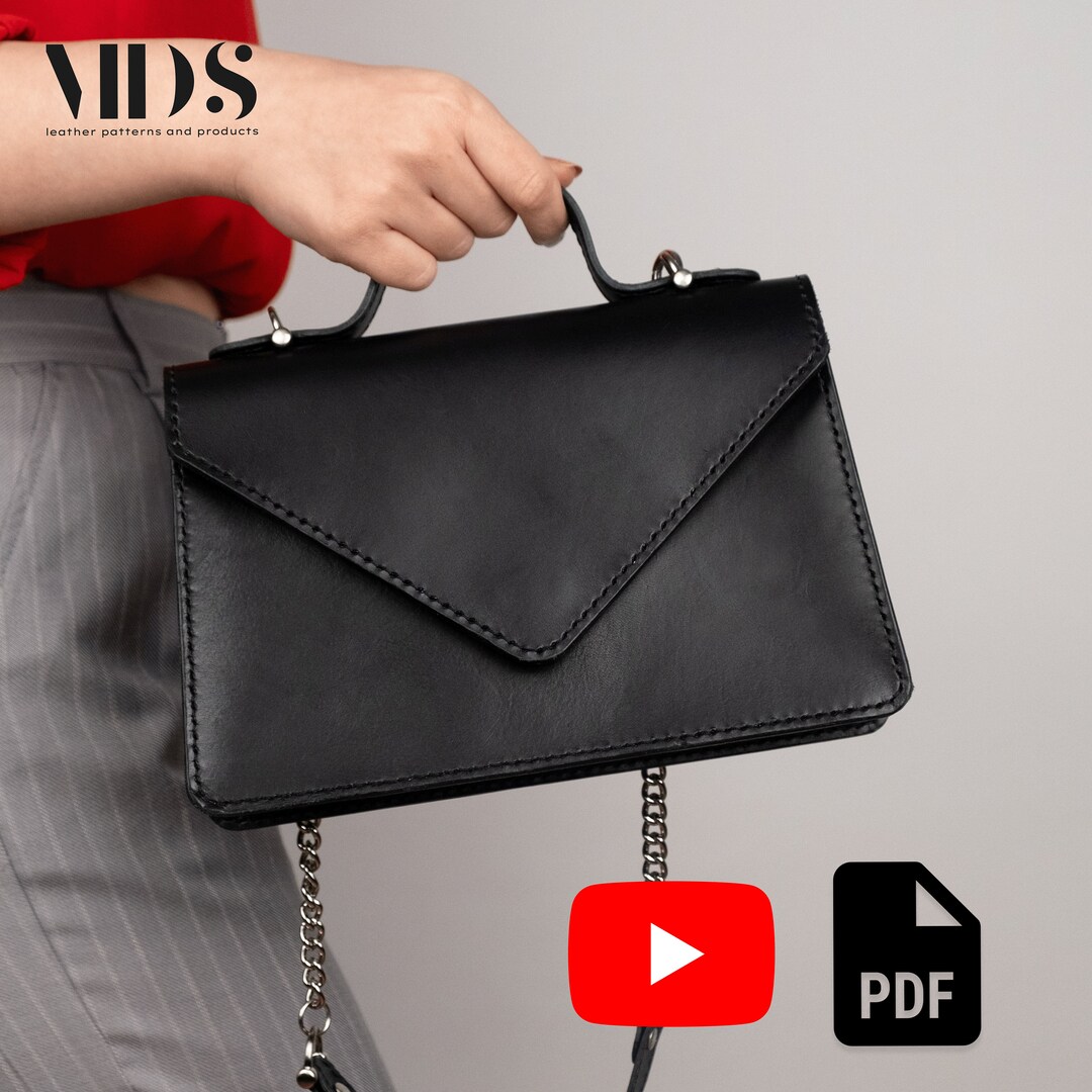 Leather Handbag PDF Pattern, Leather Purse PDF Pattern, Leather