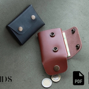 Nicht Stich Leder Brieftasche Muster PDF, Lather Origami Brieftasche Vorlage, Leder Brieftasche SVG, Stichloses Brieftasche Muster