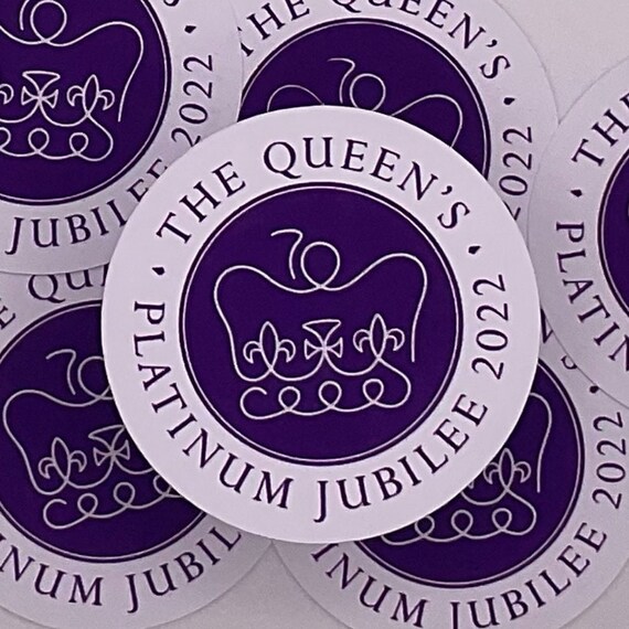 The Queen's Platinum Jubilee 2022 X 20 Stickers. Jubilee Etsy