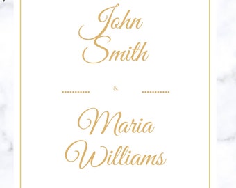 Elegant engagement invitation