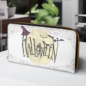 Halloween Cute Cartoon Wallet for Halloween Season Gift for her Gift for Halloween Spooky Wallet Gift for Holiday Spooky Season Gift Cute