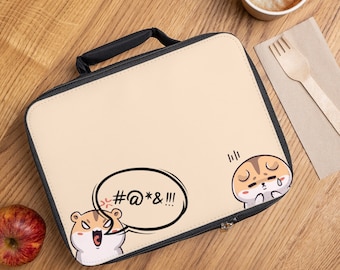 Cute Cartoon Lunch Bag for Kid Back to School Lunch Bag Kawaii Lunch Bag Gift for Kid Gift for her Gift for him Custom Lunch Bag Cute Bag