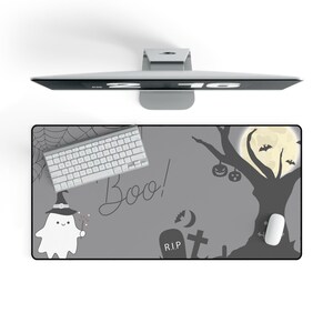 Halloween Large Cartoon Desk Mat for Spooky Season Gift for Halloween Gift for her Gift for him Gift for Gamer Office Desk Mat Cartoon Cute