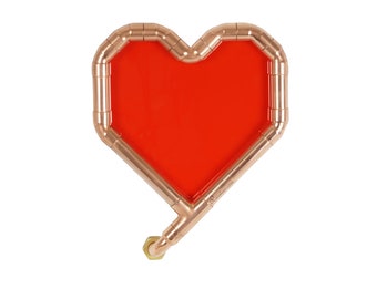 PROMOTION ! Grand cadre photo en forme de cœur en cuivre | Décoration de mariage originale | Cadeau romantique pour un anniversaire | Cadeau pour la Saint-Valentin | Livraison rapide depuis le Royaume-Uni