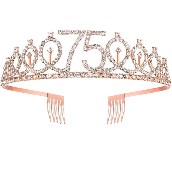75th birthday tiara discount