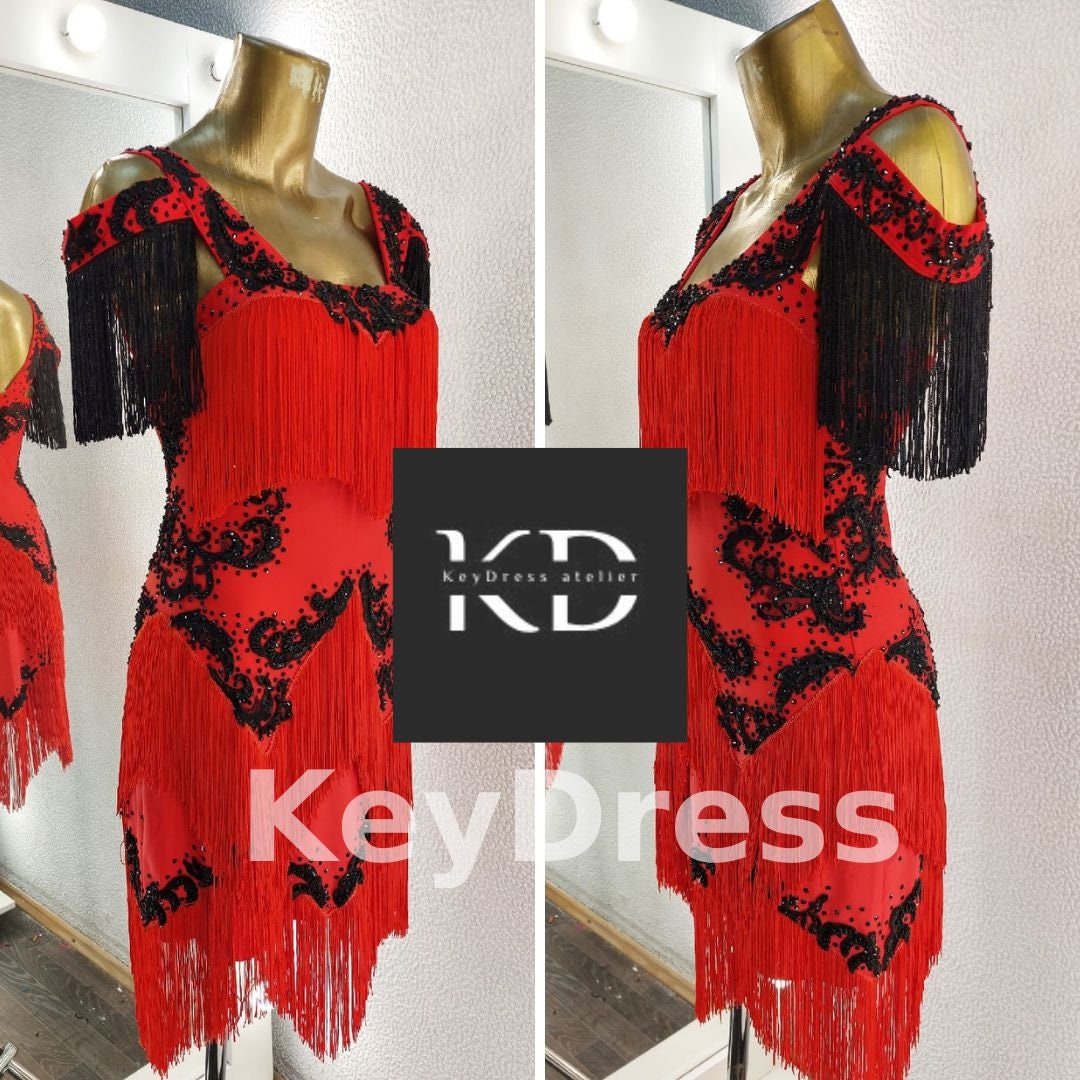 Latin Ballroom Dress.latin Dance Dress.salsa Dress.ballroom Dresses