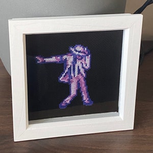 Smooth Criminal. Michael Jackson original cross stitch pattern. Music. Naive art. King of Pop. 80s. Retro gaming. PDF digital download.