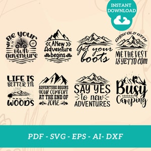 Mountains outline quote design bundle, Forest saying Svg,forest svg free,mountain forest svg,half bear and half forest svg,silhouette forest