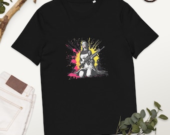Rebel Nun Shirt – Unisex Biologisch T-shirt – Subversieve Kunstprint