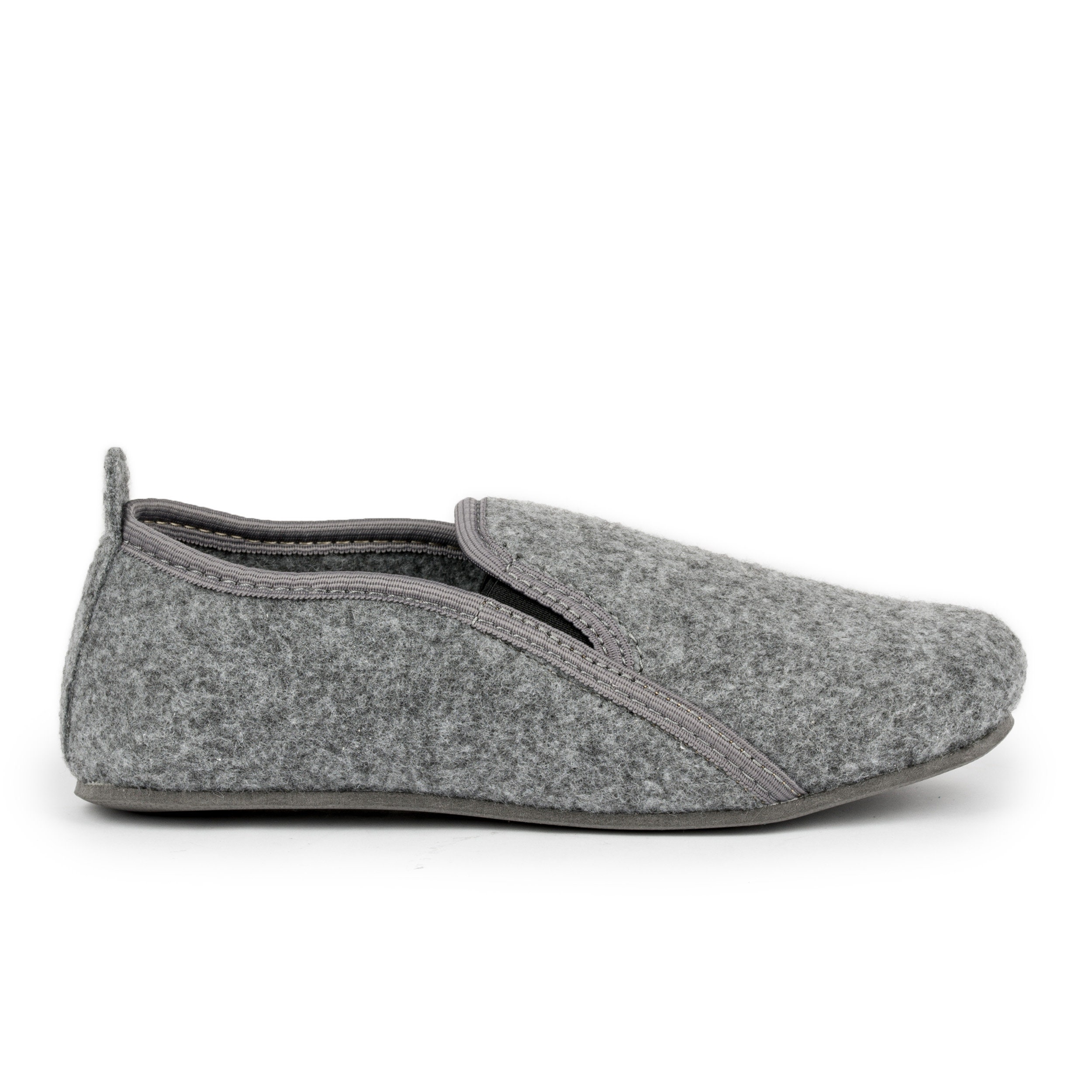 APREGGIO Pantofole Uomo In Pelle Naturale – Ciabatte Antiscivolo, Suola In Gomma, Grigio Taglia 44