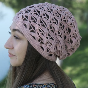 Boho Chic Crochet Slouchy Beanie for Summer Days image 2