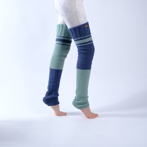 Hand Knitted Fluffy Leg Warmers- Thigh High Leg Warmers- Over The Knee- Yoga Leg Warmers, Ballet Leg Warmers, Activewear, Yoga Gift