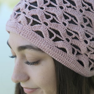 Boho Chic Crochet Slouchy Beanie for Summer Days image 5