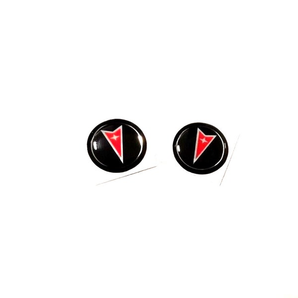 2x Crystal Pontiac Logo Stickers Badge Emblems for Car Remote Key Fob 14mm