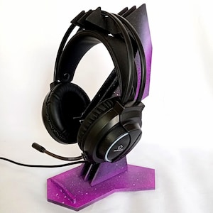 Laser Cut Gaming Headphone Stand SVG DXF PDF