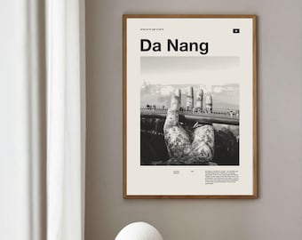 Da Nang Art Print | Da Nang Poster | Da Nang Wall Art | Mid Century Poster | Travel Print Art | Vietnam | Vintage Poster