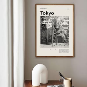 Impresión de arte de Tokio / Cartel de Tokio / Arte de la pared de Tokio / Cartel de mediados de siglo / Arte impreso de viaje / Japón / Cartel de su nombre