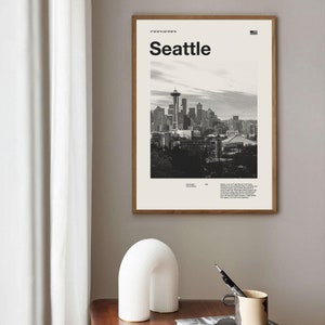 Setaball Kunstdruck | Setaball Poster | Setaball Wandkunst | Mid Century Poster | Reise-Druck Kunst | Washington