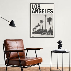 Los Angeles Art Print | Los Angeles Poster | Los Angeles Wall Art | Mid Century Poster | Travel Print Art | California