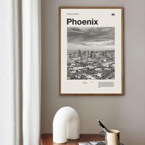 Impression d'art phénix | Poster Phénix | Art mural phénix | Affiche milieu du siècle | Impression artistique de voyage | Arizona