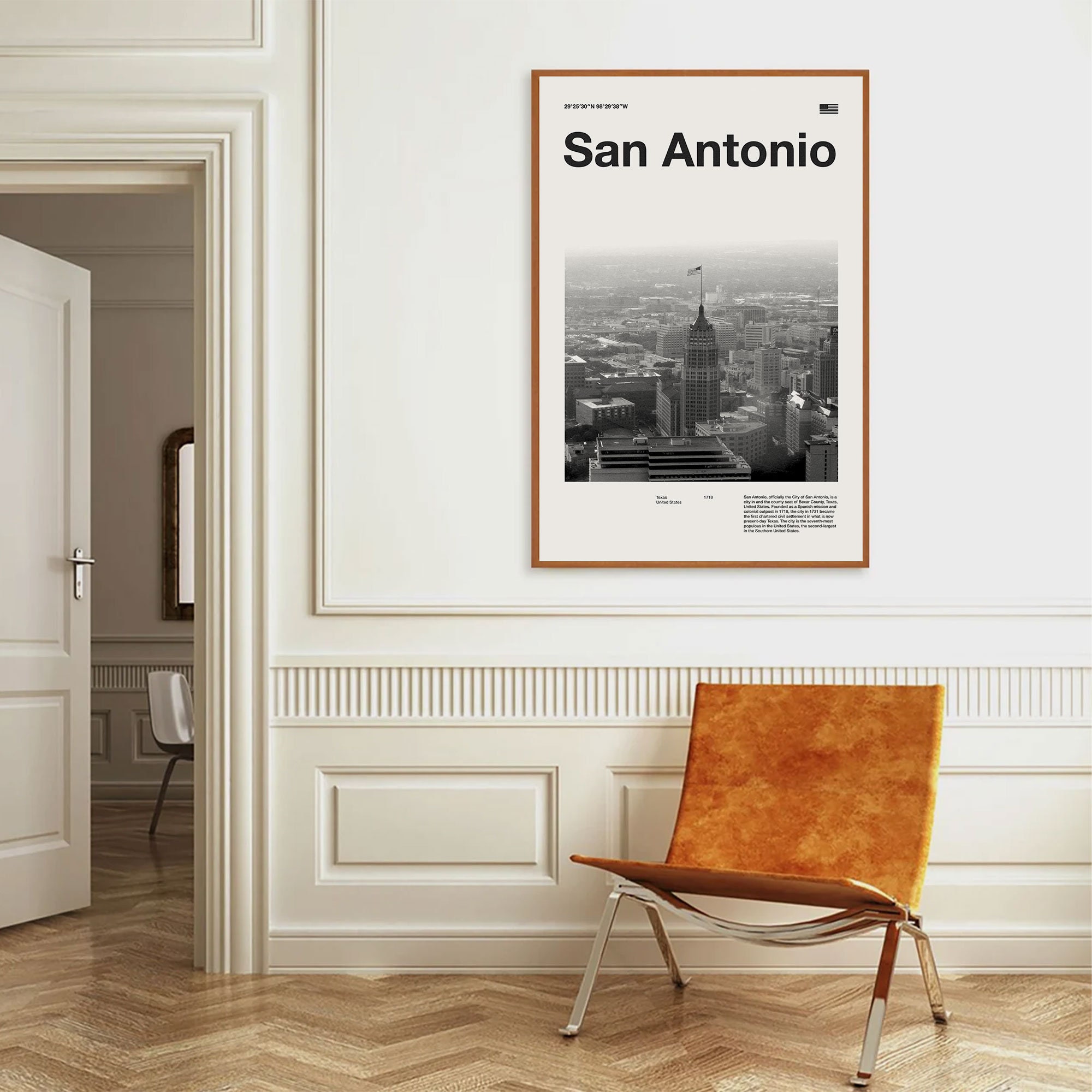 San Antonio Art Print | San Antonio Poster | San Antonio Wall Art | Mid ...