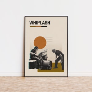 Whiplash Inspired Movie Poster| Mid Century Modern Poster | Minimalist Poster | Retro Art Print | Wall Art | Christmas Gift