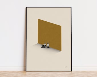 Shawshank Redemption Inspired Poster | Mid Century Modern Poster | Minimalist Poster | Retro Art Print | Wall Art | Vintage Movie Poster