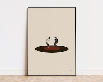 Pulp Fiction Inspired Poster | Minimalist Art Print | Retro Art Print | Wall Art | Housewarming Gift | Vintage Movie Poster