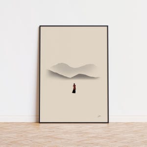 Liebesbrief inspiriertes Filmplakat | Mid Century Modern Poster | Minimalistisches Poster | Retro Kunstdruck | Klassisches Filmplakat | Japanischer Film