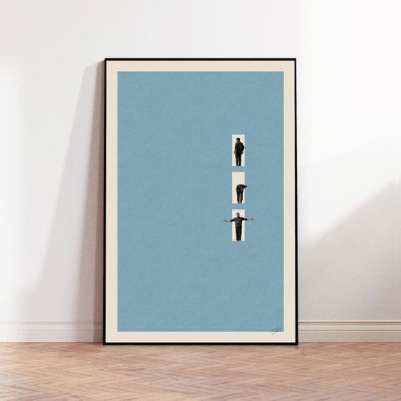 Truman Show Inspired Poster | Mid Century Modern Poster | Minimalist Poster | Retro Art Print | Wall Art | Minimalist Home Decor