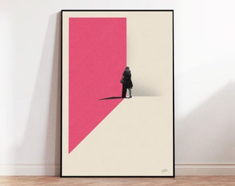 Lost In Translation Inspired Poster | Mid Century Modern Poster | Minimalist Poster | Retro Art Print | Wall Art | Gifts for her