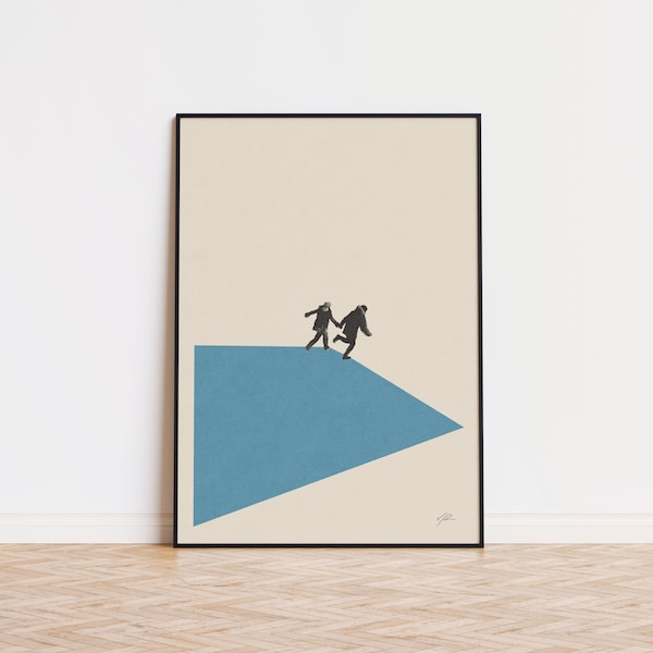 Eternal Sunshine Inspired Poster | Mid Century Modern Poster | Minimalist Poster | Retro Art Print | Wall Art | Gift for her