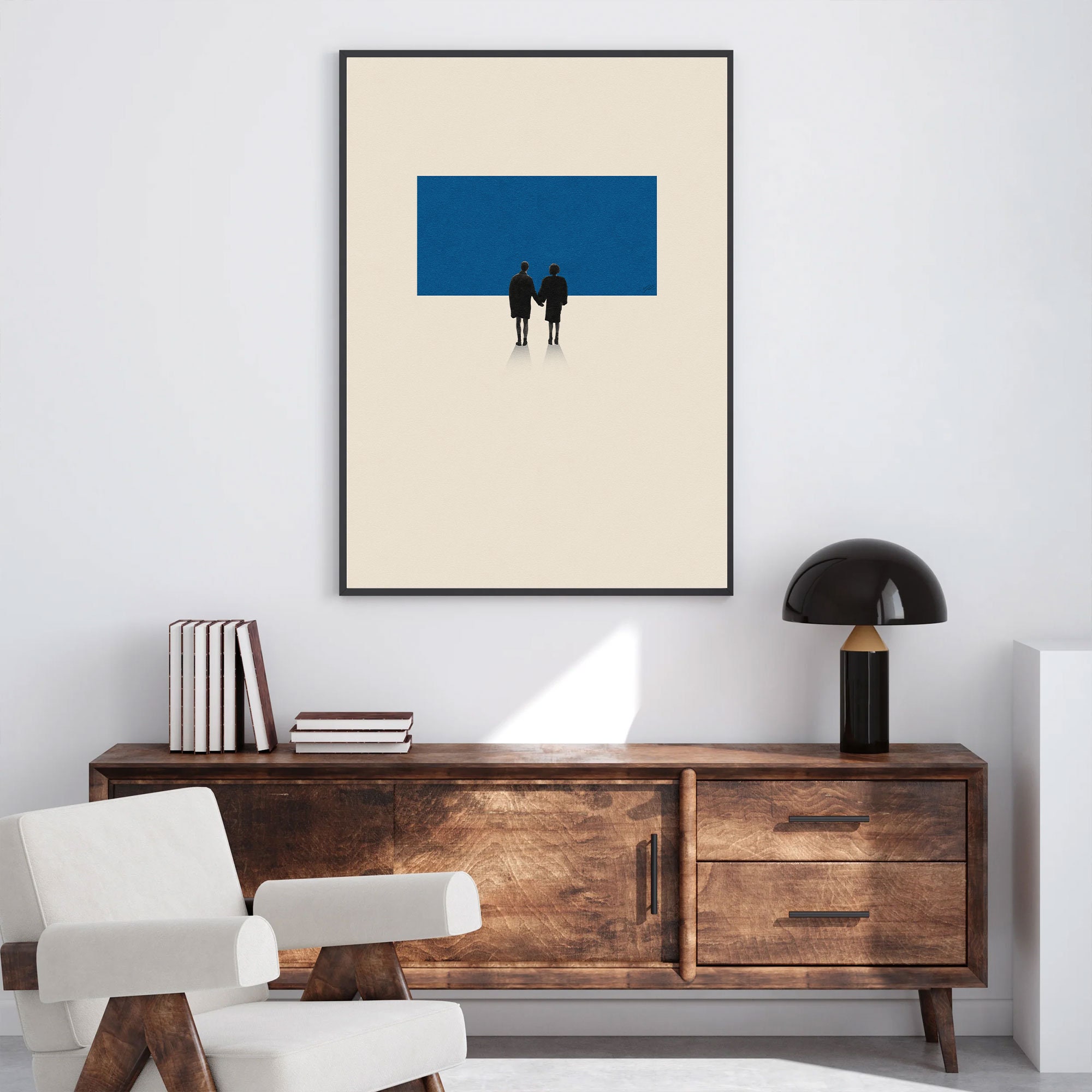 Discover Fight Club Inspired Poster | Mid Century Modern Poster | Minimalist Poster, No Frame