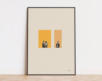 500 Days Inspired Poster | Mid Century Modern Poster | Minimalist Poster | Retro Art Print | Wall Art | Movie Print Art | Gift for her