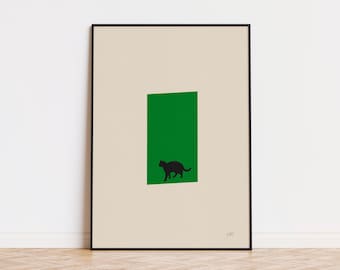 Matrix Inspired Minimalist Movie Poster | Mid Century Modern Poster | Minimalist Poster | Retro Art Print | Classic Movie Poster