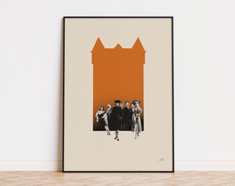 Clue Inspired Poster | Mid Century Modern Poster | Minimalist Poster | Retro Art Print | Classic Movie | Christmas Gift